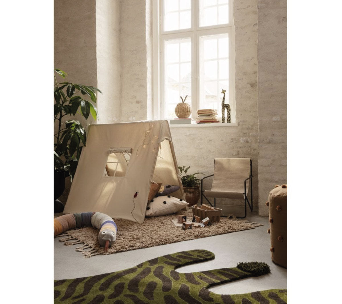 Ferm Living - Tent with Ladybird Embroidery - Taninihome.com