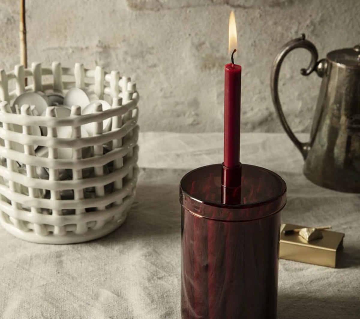  Vasi  - Countdown to Christmas - Dark Red - Taninihome.com