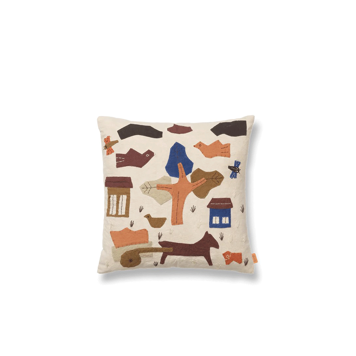 Ferm Living - Village Cushion Crema - Taninihome.com