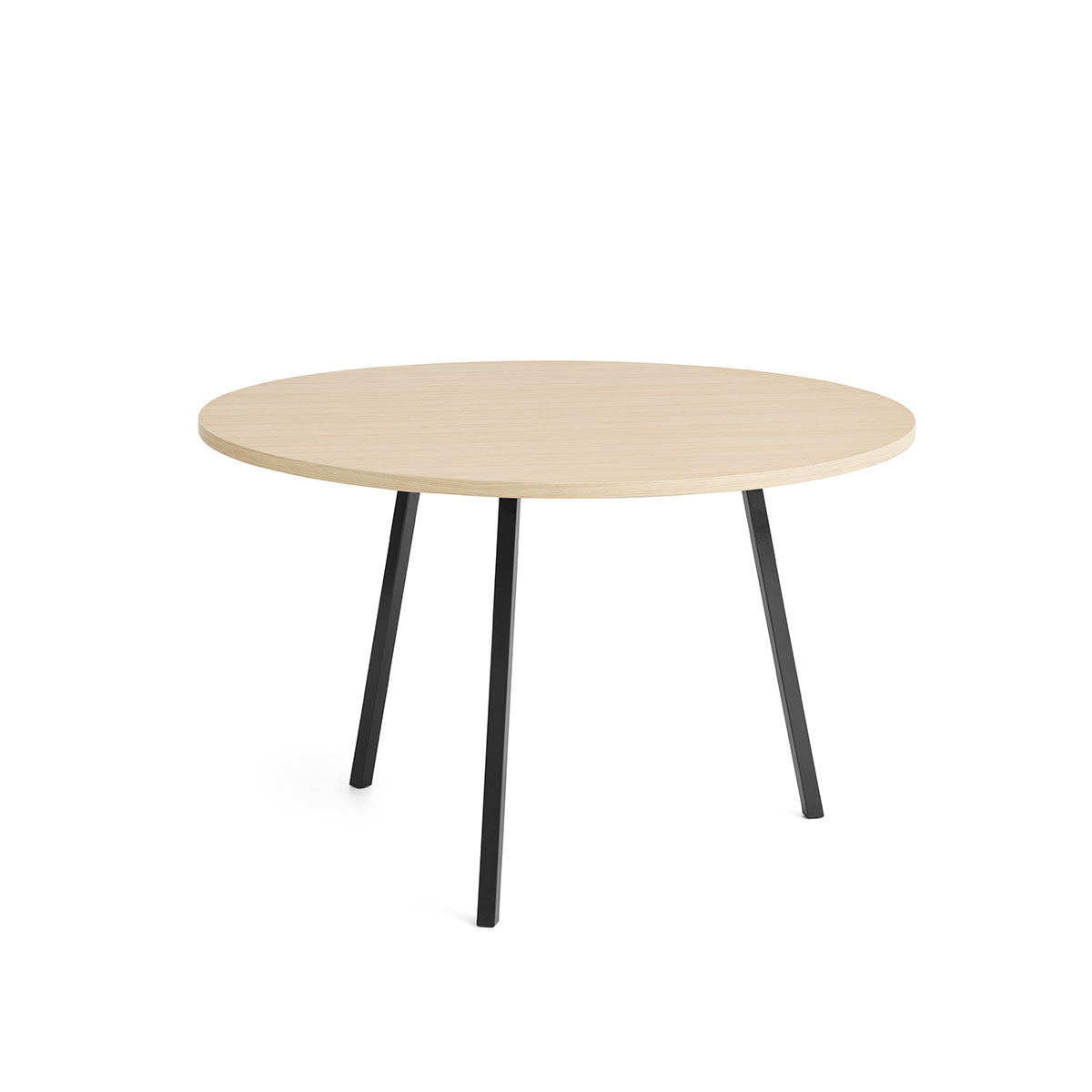 Hay - Loop Stand Round Table Ø120 cm Rovere nero - Taninihome.com