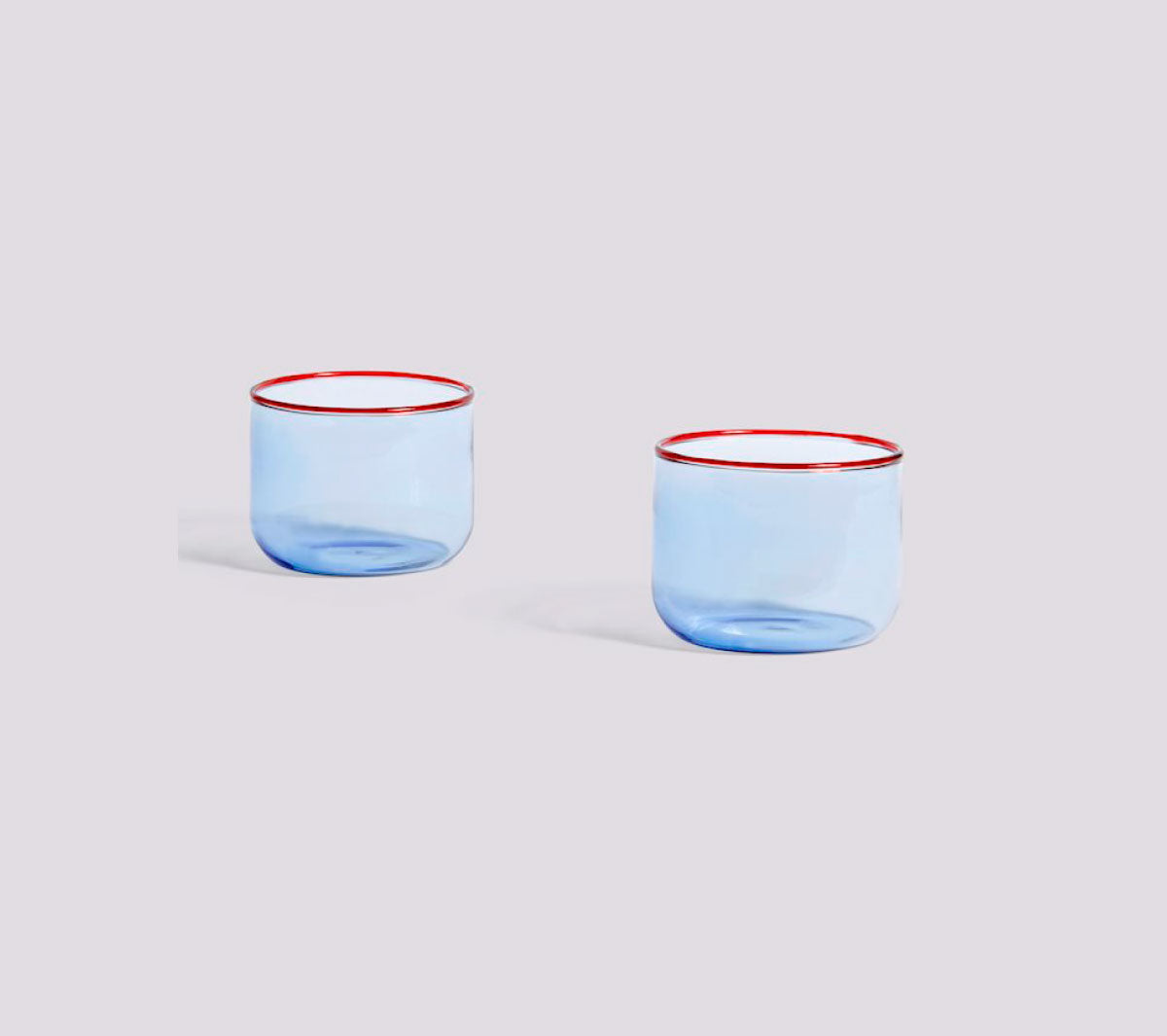  Accessori da cucina  - Tint glass blue with red rim - Taninihome.com