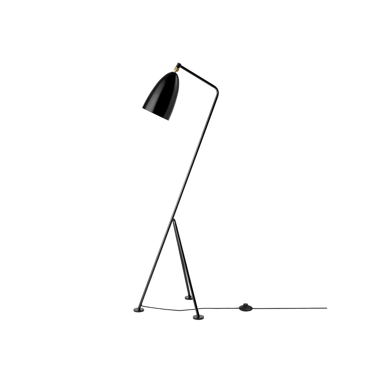 Gubi - Gräshoppa Floor Lamp Nero opaco - Taninihome.com