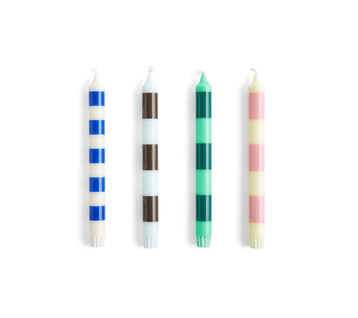  Accessori living  - Stripe candle / set of 4 Crisp - Taninihome.com