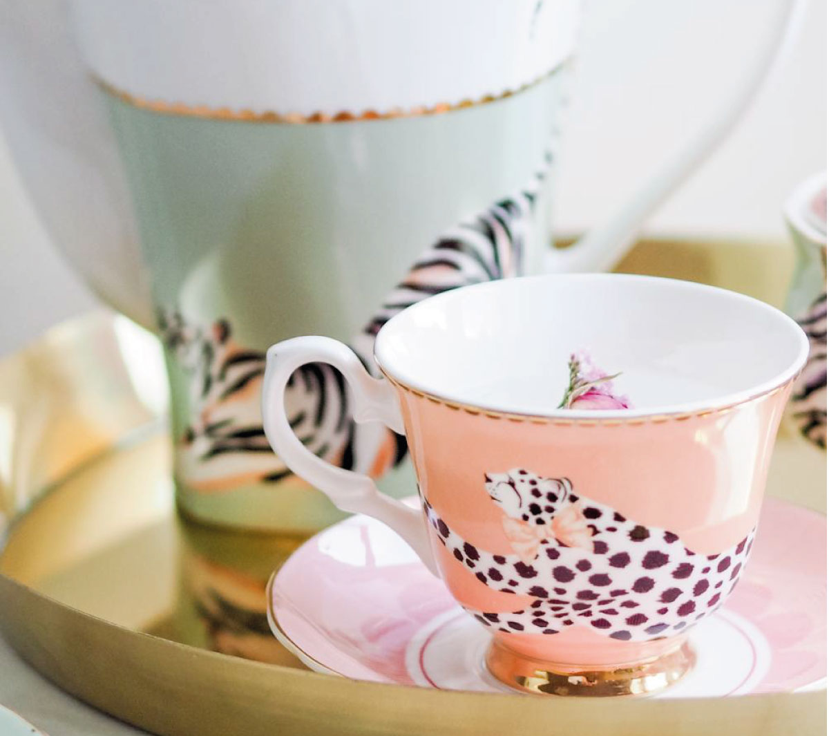  Accessori da cucina  - Safari Cheetah teacup and saucer - Taninihome.com