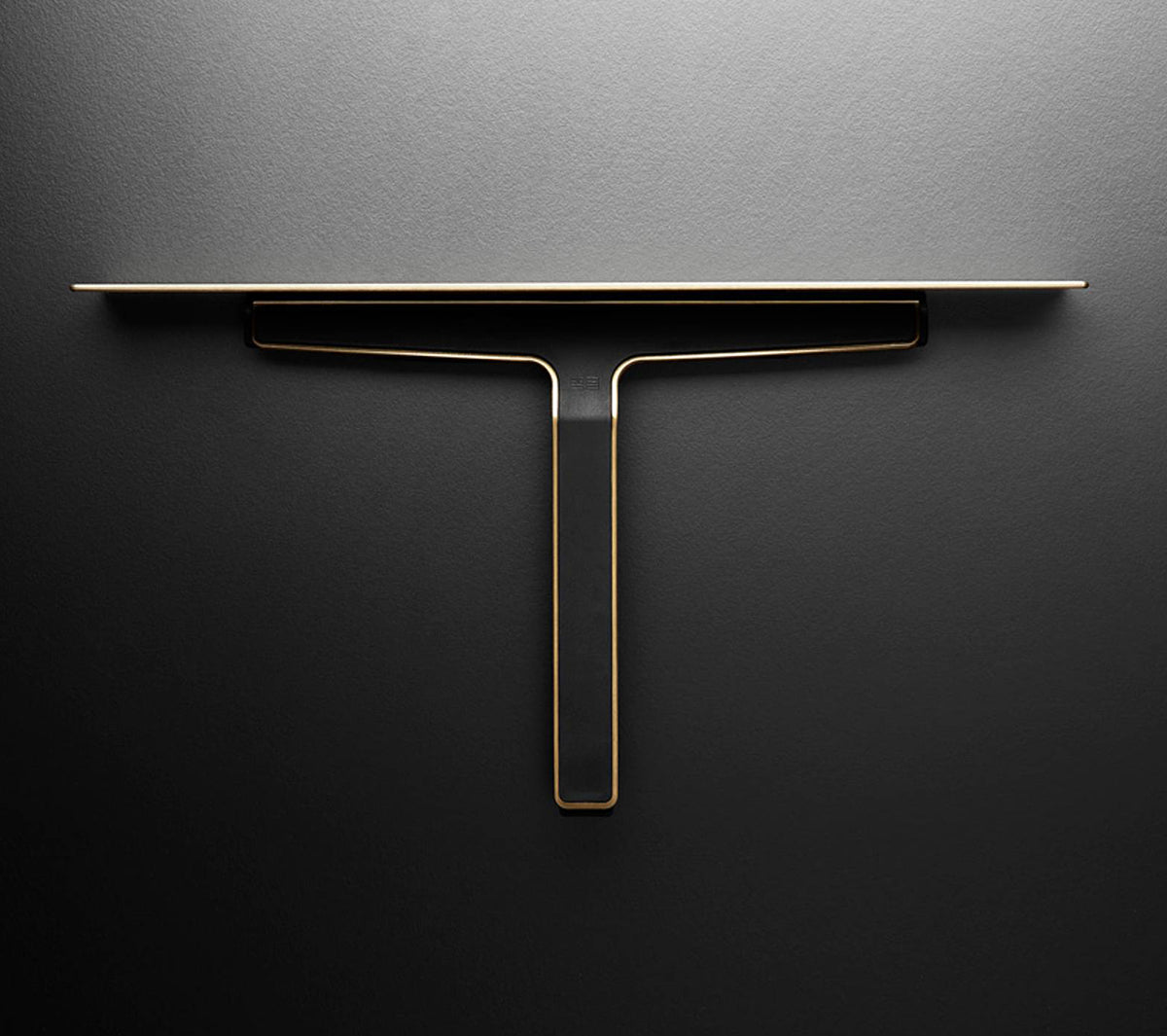 Unidrain - Soap shelf and shower wiper brass - Taninihome.com