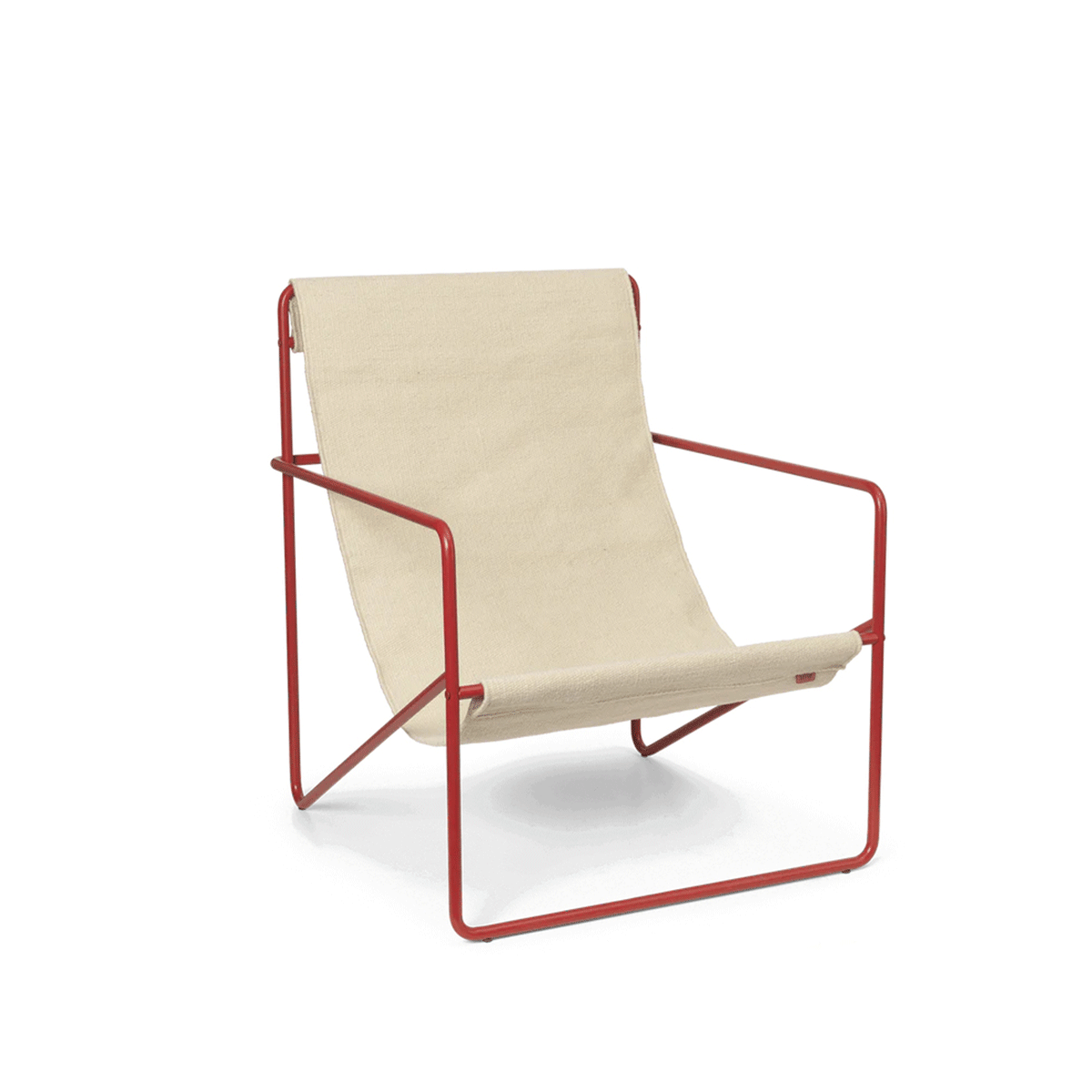 Ferm Living - Desert Lounge Chair Crema Poppy red - Taninihome.com