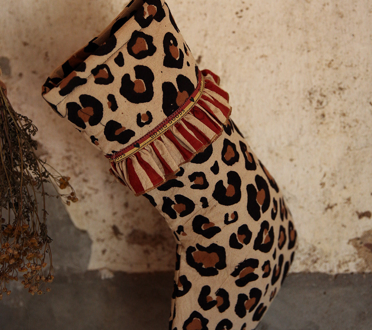  Accessori living  - Leopard Christmas Stocking - Taninihome.com