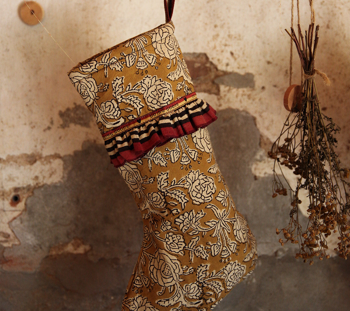  Accessori living  - Botanical Christmas Stocking - Taninihome.com