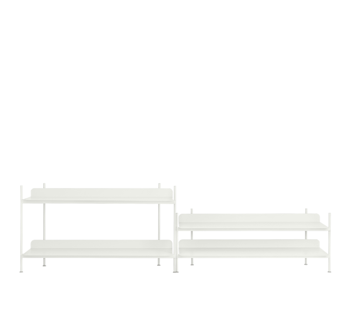 Muuto - Compile 241xH67,5 cm Bianco - Taninihome.com