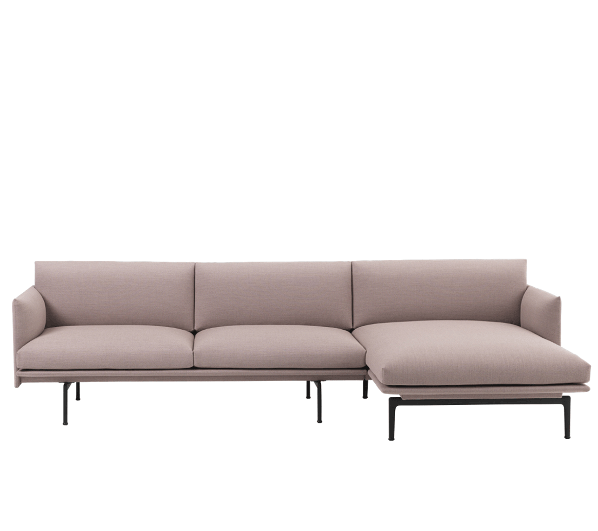 Muuto - Outline Sofa Chaise Longue Fiord 551 - Taninihome.com